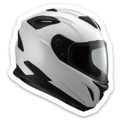 CASCO MOTO con ? sticker