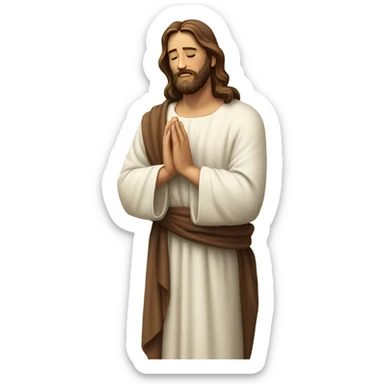 jesus christ pray sticker