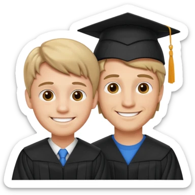 PAPÁ E HIJO EGRESADO sticker