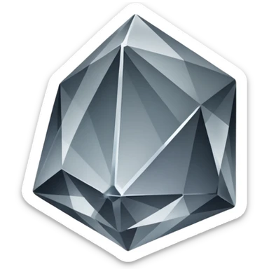 Crystals Grey sticker