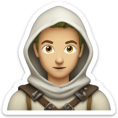 human medieval rogue sticker