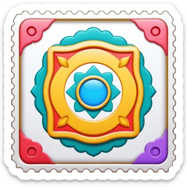 A singular Stamp is a small piece of paper or adhesive material used as evidence of payment for postage, often decorative sticker