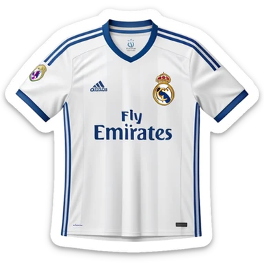 jersey of football of real madrid sticker