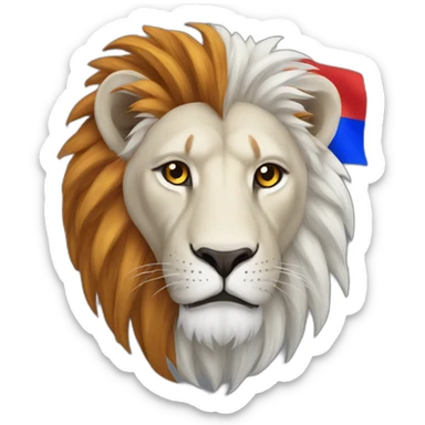 lion armenia flag sticker
