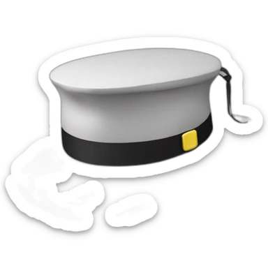 Education hat 3d black sticker