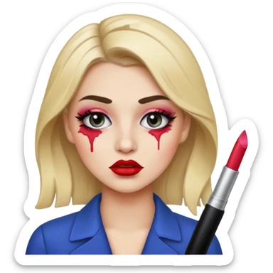 clumsy makeup artist sticker