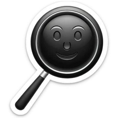 black search icon sticker