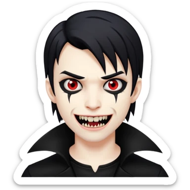 emo vampire sticker