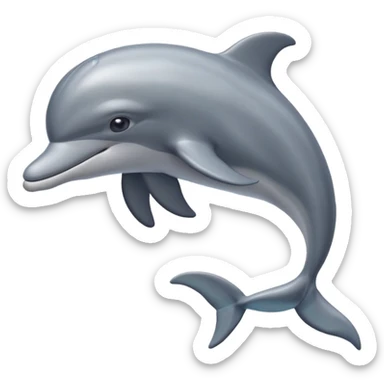 High resolution of dolphin sticker