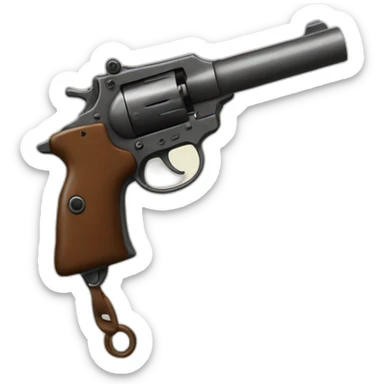 Pistole mit Schuss sticker