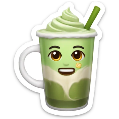 Matcha Latte  sticker