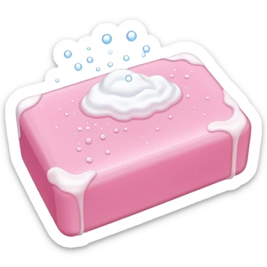 "fight club" pink soap 3/4 + foam sticker