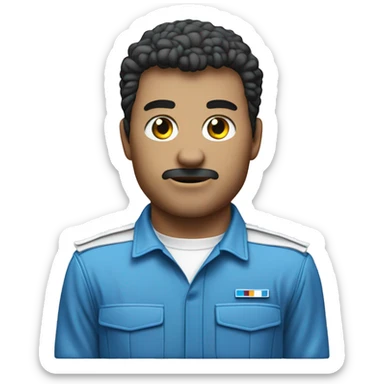 BMW M3 e30 in blue at a front view sticker