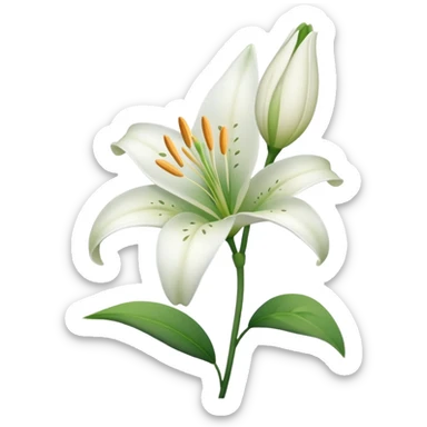 Lily flower emoji  sticker