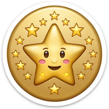 Can u make a emoji with 15 stars in a circle sticker