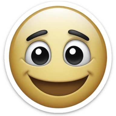 smiley with one squinted eye sticker