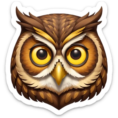Cabeza de búho  sticker