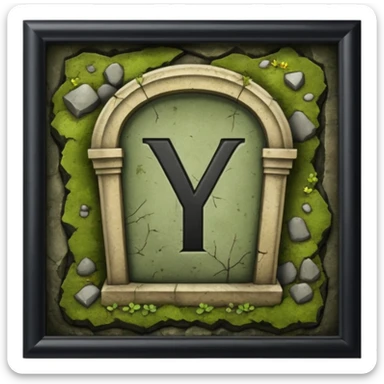 To symbolize team y being renamed, maybe a y on a grave? sticker