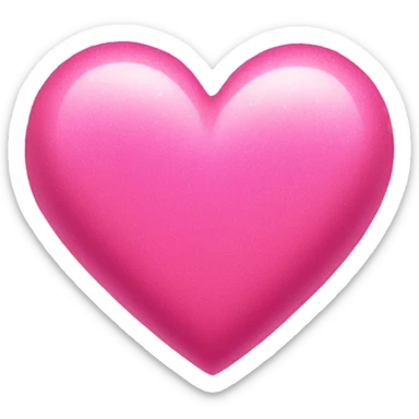 Big pink heart with sparkles 2000s vibes  sticker