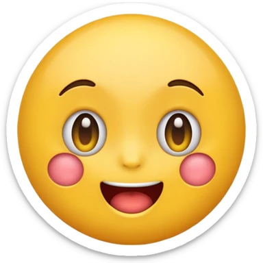 An emoji with a funny reaction  sticker