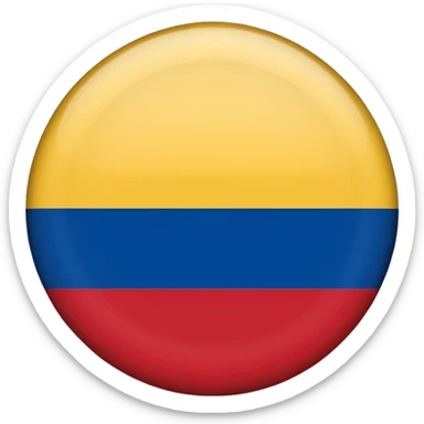 Bandera de colombia circular sticker