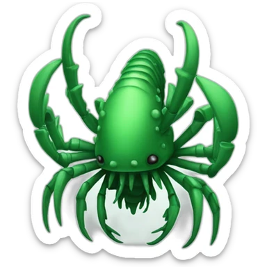 rift-scuttler-crustacean-emeraldgreen sticker
