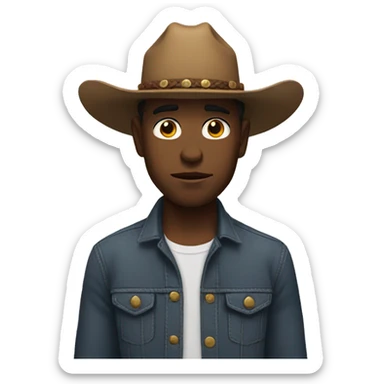 🤠 but sad sticker
