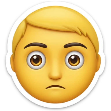 an emoji side-eyeing sticker