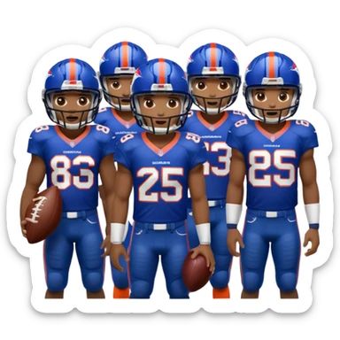 Denver broncos crushing buffalo bills sticker