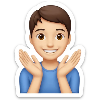 GRINNING AND RUBBING ITS HANDS TOGETHER sticker