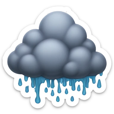 Acid Rain Cloud sticker