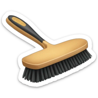 a shoe brush sticker