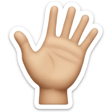 Tipping hand sticker