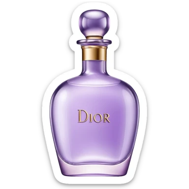 Lilac Dior bottle sticker