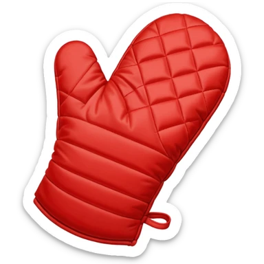 A baking mitten sticker