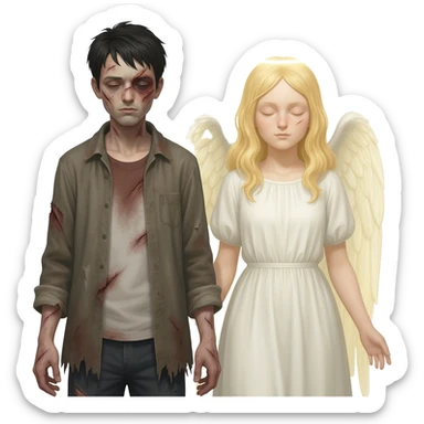 Otonari no Tenshi-sama ni Itsunomanika Dame Ningen ni Sareteita Ken sticker