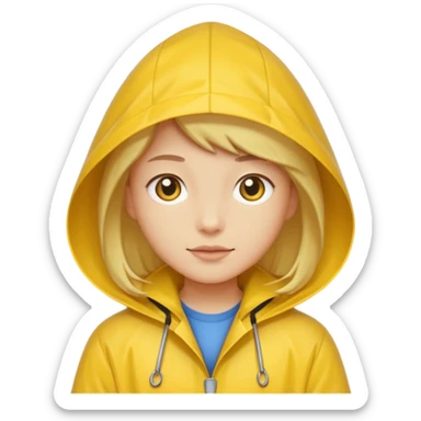 Raincoat Pedestrian sticker