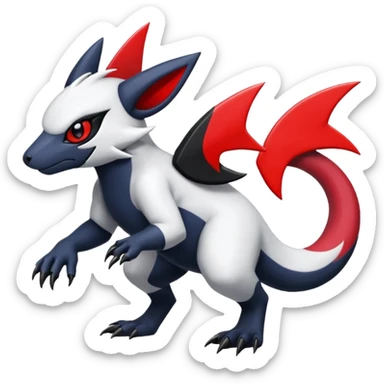 Zangoose-Salandit-Absol-fusion sticker