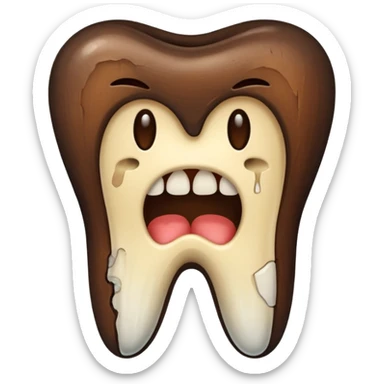 caries of tooth sticker