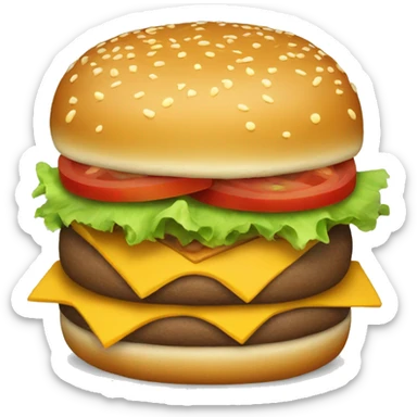 Double cheeseburgers  sticker