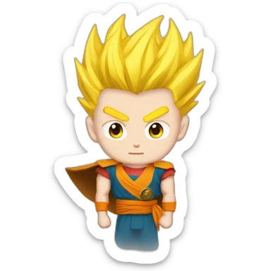 Teen gohan super sayain Viking sticker