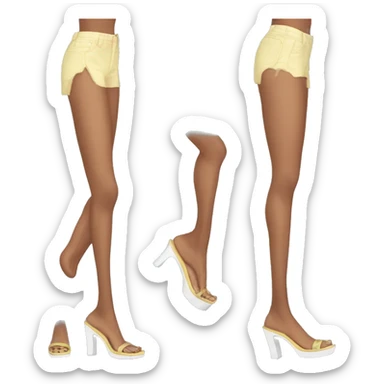 Supermodel with big feet sticker