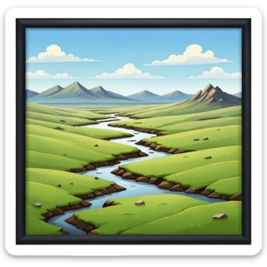 Plains,Moors sticker