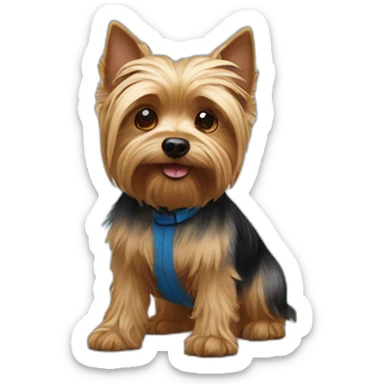 one dwarf yorshire terrier sticker