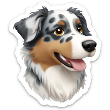 Australian shepherd blue Merle  sticker