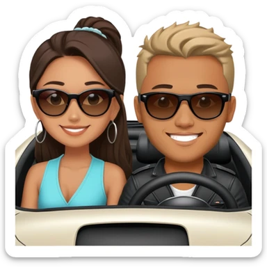 josh king jetset madrid the millionaire internet celebrity panel rank founder and instagram model girlfriend Tefi in Nissan GTR  sticker