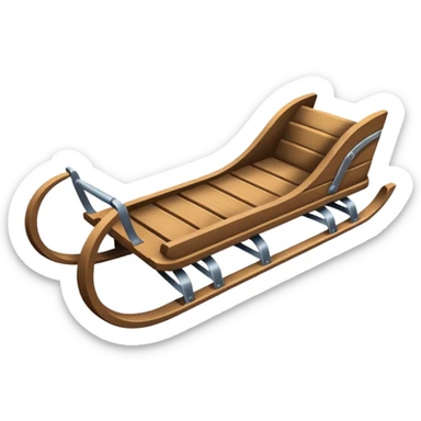 winter sled sticker