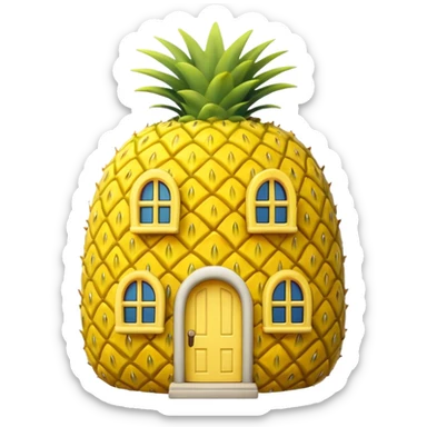 spongebob pineapple house sticker
