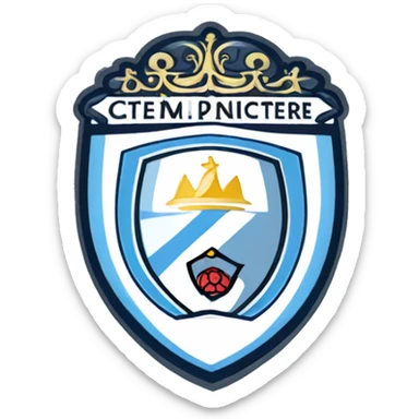 manchester city logo sticker