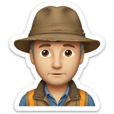 artur morgan from rdr sticker